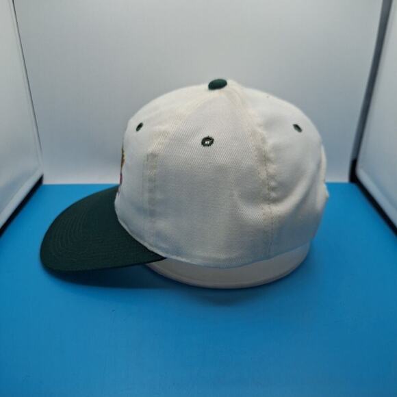 Vintage 2002 Outback Bowl Snapback Hat George VS Wisconsin Cap White Wool NCAA - Picture 2 of 8